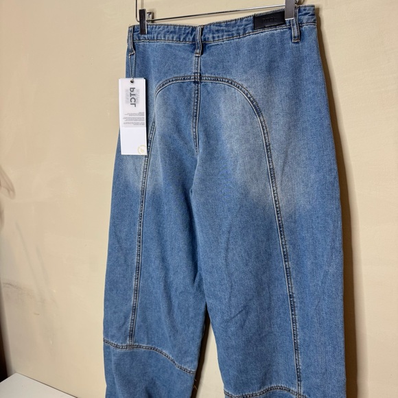 PTCL Ethical Brand High Rise Patch Pocket Jeans Size 27 Blue Denim - Picture 6 of 13